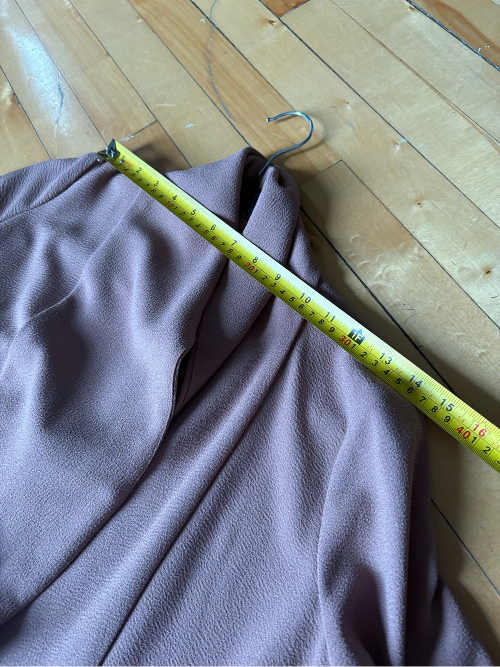 Aritzia Wilfred Sz 2 Chevalier Tan Brown Open Front Flowy Relaxed Blazer - Picture 6 of 10